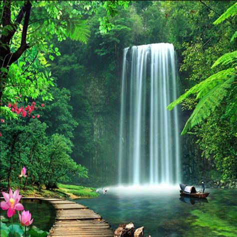 14 Gambar Wallpaper Pemandangan Air Terjun Terpopuler