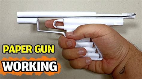 How To Make A Powerful Paper Gun Pistol That Shoots Paper Bullets