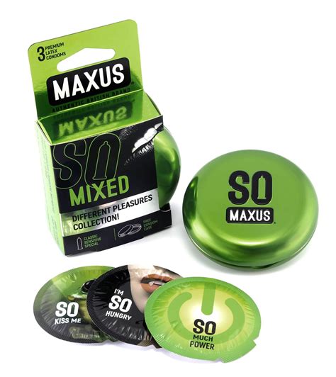 Презервативы Maxus SO Mixed, 3 шт, микс из разных презервативов ...