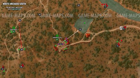 White Orchard South Map The Witcher 3 Game