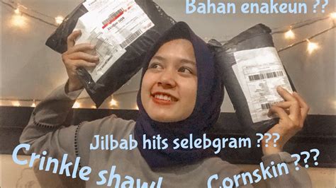 UNBOXING SHOPEE HAUL HIJAB UNDER 30k REVIEW TRY ON INDONESIA