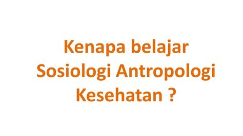 Sosiologi Dan Antropologi Ppt Download