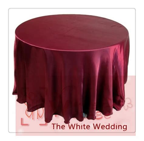 Pcs Round Satin Tablecloths For Weddings Round Mantel Round