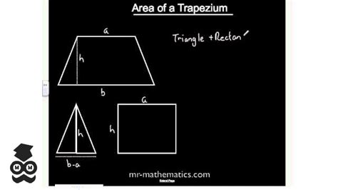 Proof Of Area Of Trapezium Mathematics Revision Gcse Maths Mr