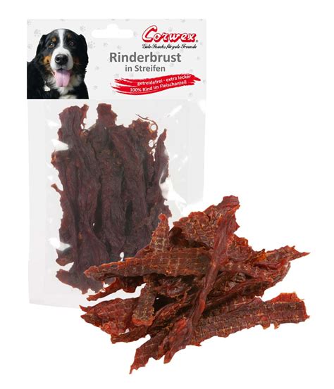 Corwex Hundesnack Rinderbrust In Streifen Snacks Hundefutter Hund