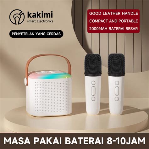 Jual Kakimi Speaker Bluetooth Set Karaoke Speaker Ktv Cute Wireless