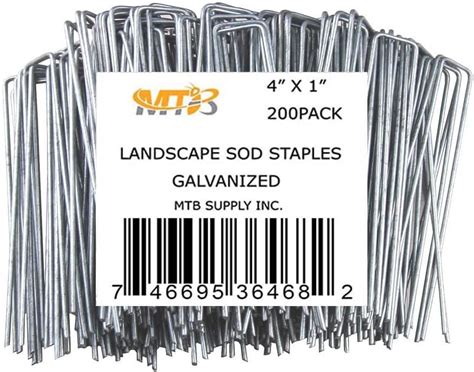 Amazon 100 Pack 8 Inch 11GA 0 12inch Landscape Staples Garden