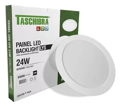 Painel De Led Embutir Redondo Lys W Luz K Taschibra