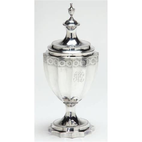 Federal Period Coin Silver Sugar Urn with Cover (Lot 650 - The Winter ...