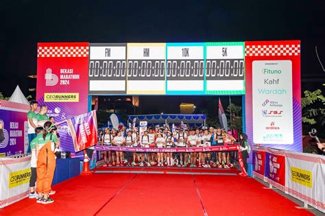 Foto Fituno Ajak Masyarakat Hidup Sehat Lewat Bekasi Marathon