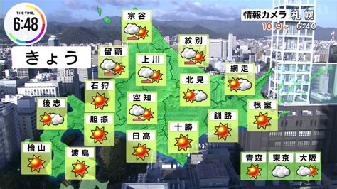 てん天 on Twitter RT HBChokkaido HBCウェザーセンター 篠田勇弥気象予報士 きょうは各地で天気回復