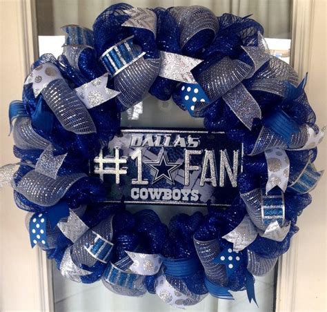 Dallas Cowboys Deco Mesh Wreath - Dallas Cowboys Wreath - Cowboys ...