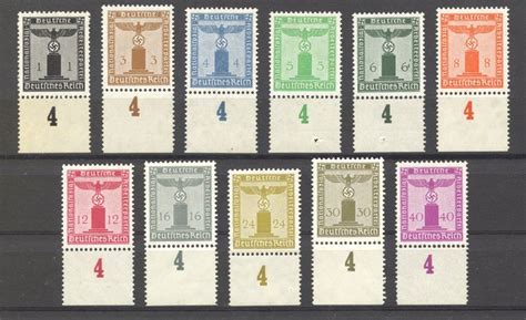 German Empire Deutsches Reich 1938 Service Stamps Catawiki