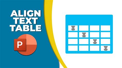 How To Align Text In Powerpoint Table Youtube
