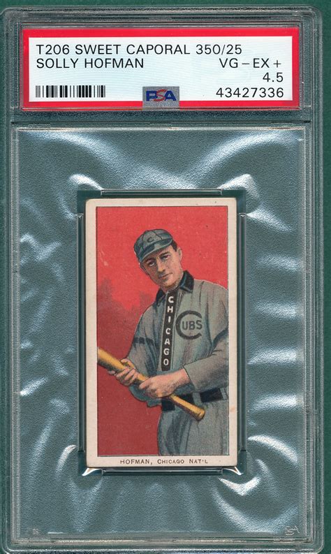 Lot Detail 1909 1911 T206 Hofman Solly Sweet Caporal Cigarettes PSA