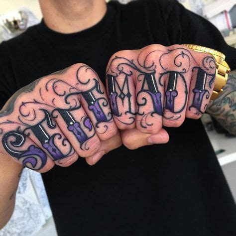 Image Result For Knuckle Lettering Tattoos Knuckle Tattoos Finger