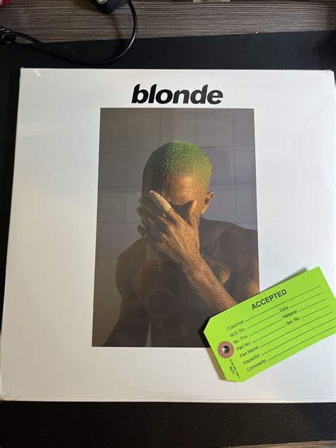 Frank Ocean Blonde Vinyl 2lp 2023 W Poster Lyrics Foldout Green