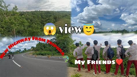 My First😎 Moto Vlogging Video🤗 New Highway🛣 From Tripura