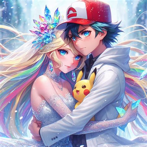 Ash x Serena ( Rainbow Wedding theme ) by amourshippingworld on DeviantArt