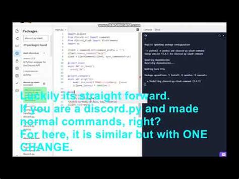 Discord Py Rewrite Getting Started With Slash Commands Youtube