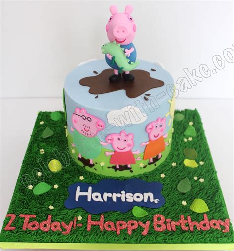 George From Peppa Pig Cake