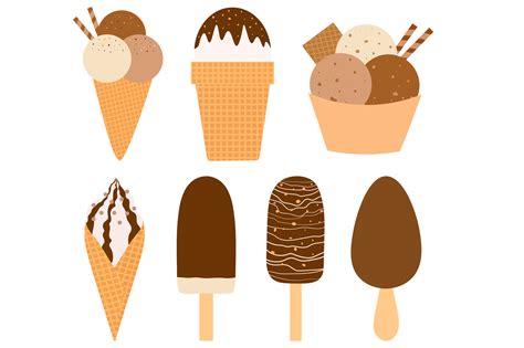 Ice Cream Clipart Ice Cream Svg Chocolate Ice Cream By Irinashishkova