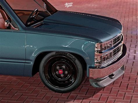 OBS Chevy Pickup Rendered With Tinted Carbon Fiber Body GM Authority