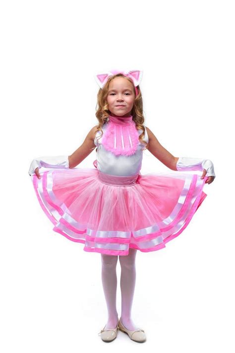 Pink Cat Girls Halloween Costume Kids Animal Costume Children Etsy