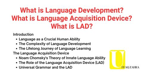 What Is Language Development What Is Language Acquisition Device