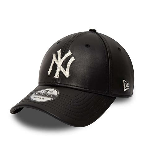 Buy NEW YORK YANKEES MLB LEATHER BLACK 9FORTY ADJUSTABLE CAP For Men ...