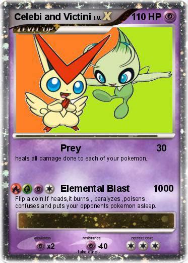 Pokémon Celebi And Victini Prey My Pokemon Card