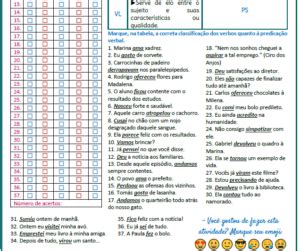 Verbos Quanto Predica O Loteria Gramatical Li O Pr Tica