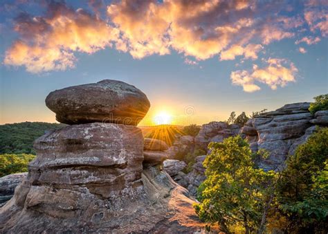 Garden Of The Gods Shawnee National Forest Illinois Stock Photo