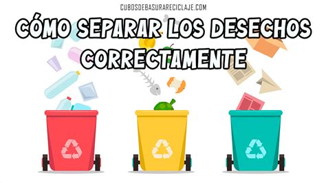 Cómo Separar Los Desechos Correctamente Cubos De Basura Reciclaje