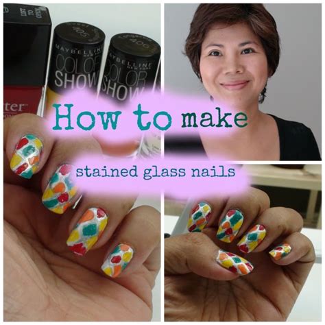 How To Make Stained Glass Nails Youtube