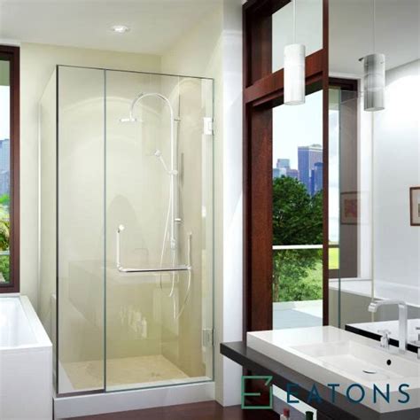 Euroglass Glass Swing Door With Fix Panel Eatons Interiors