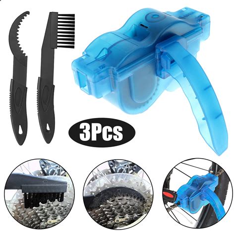 Bicycle Chain Cleaner Bike Wash Tool Cycling Scrubber Cleaning Brushes