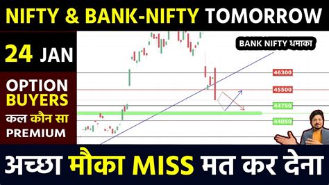 BANK NIFTY TOMORROW PREDICTION 24 JAN NIFTY PREDICTION TOMORROW