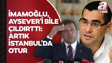 Gazeteci Enver Aysever Den Bb Ba Kan Ekrem Mamo Lu Na Sert Tepki