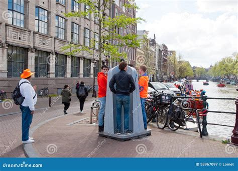 Amsterdamnetherlands April 27 Public Urinal Also Known As Krul On