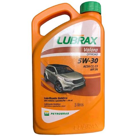 Óleo Sintético 5W30 Lubrax Valora Offroad 3 Litros 1024040 PETROBRAS