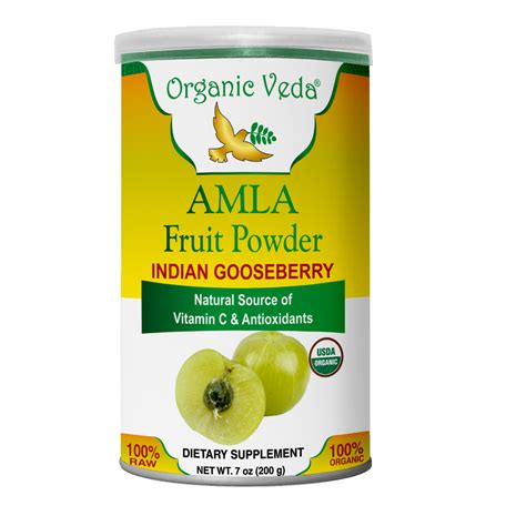 Organic Veda Amla Powder Grams Indian Gooseberry Oz Halal