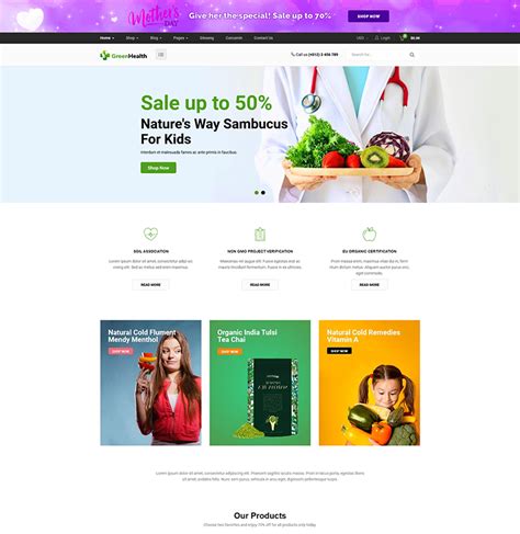 Greenmart Organic Food Woocommerce Wordpress Theme