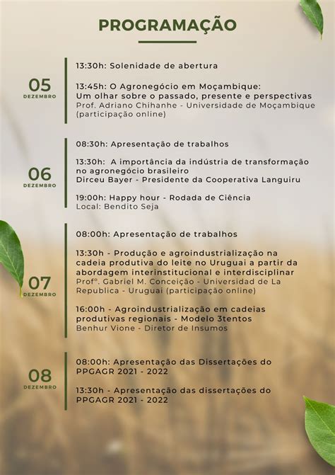 V Colóquio E O I Colóquio Internacional De Pesquisas Em Agronegócios