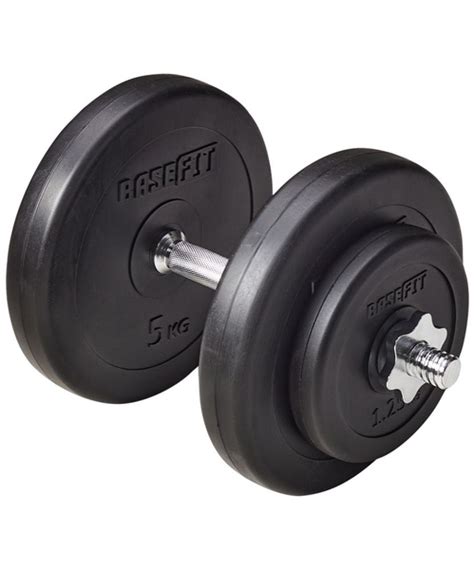 Гантели Basefit Гантель разборная, 1 шт. по 14 кг, черный купить c ...