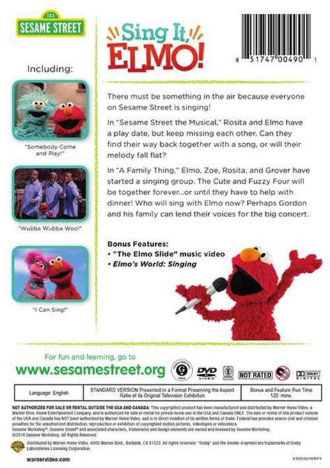 Sesame Street Sing It Elmo Dvd Dvd Empire