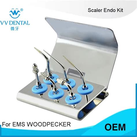 1 Set Ems Woodpecker Dental Tips Endo Kit Eeks Fit Sybronendo With Endo