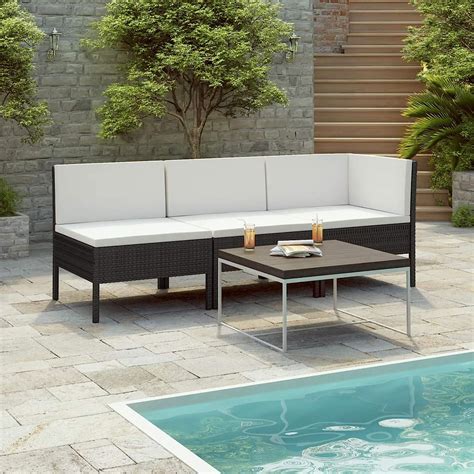 Festnight Balkon Lounge Sofa Outdoor Gartensofa Sitzer Balkonm Bel