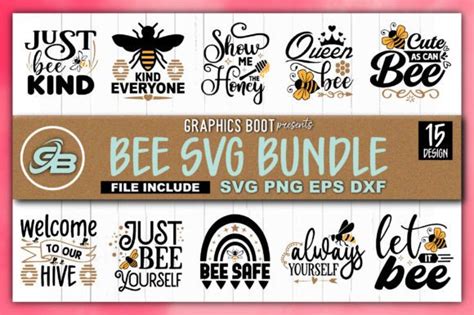 Bee Svg Bundle Graphic By Graphics Boot · Creative Fabrica