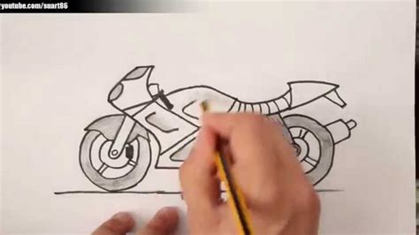 Como Dibujar Una Moto Youtube